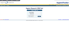 Desktop Screenshot of crm.sagientresearch.com